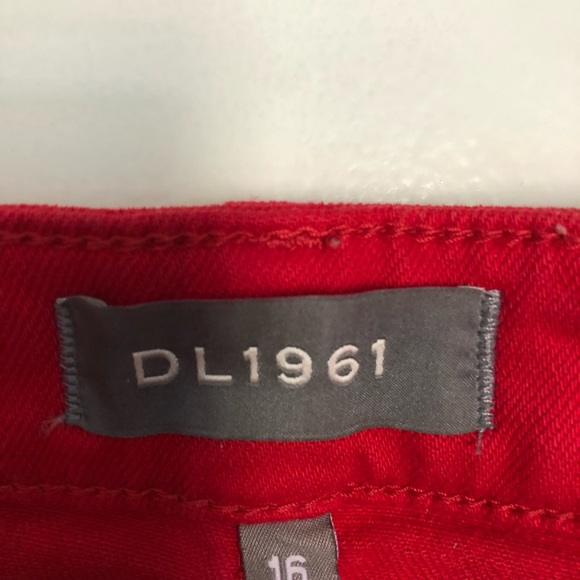 Red DL1961 Denim Skirt - Picture 2 of 3